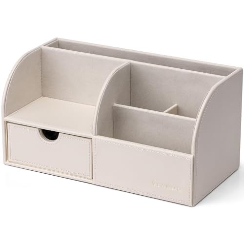 VLANDO デスクオーガナイザー 小物入れ 卓上収納 ペン立て(WHITE)