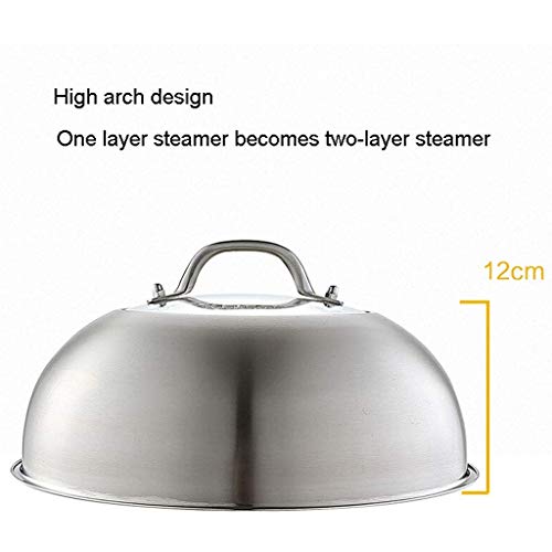 Marmite à soupe acier inoxydable induction poêle gaz steamer