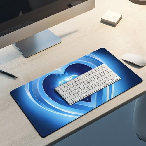 Alfombrilla para mouse Gaming Blue Heart grande 30x60 cm miniatura 5