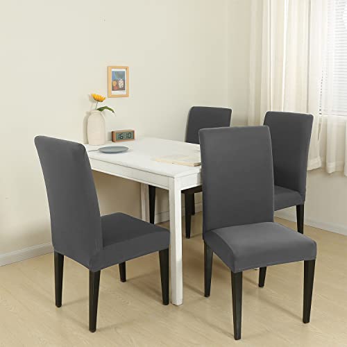NDMMSO Dining Room Chair Covers Set of 4 Super Fit Stretch Removable Washable Dining Chair Protector Cover Seat Slipcover for Hotel Dining Room - Image 2