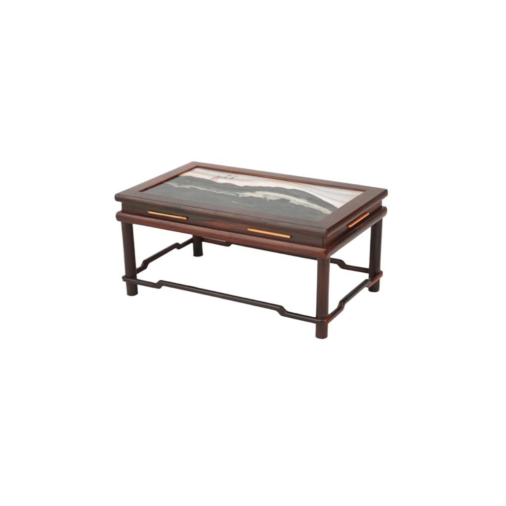 NEBE Plant Stand Indoor Mahogany Base Crafts Ornaments Rectangular Incense Burner Teapot Bonsai Flower Stand Storage Rack