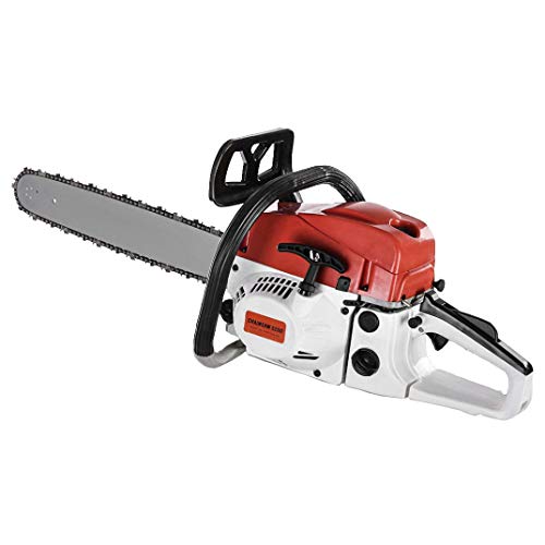 Dinmmgg 52cc Gas Chainsaws 20 Inch Bar Power Chainsaws Gas Powered Chainsaw 2 Stroke Handed Petrol Gasoline Chainsaw | 4.0HP 2.9KW 12500RPM | Vibration Reduction | Cutting Wood