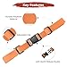 TIXIPEM Backpack Chest Strap [2PCS] - Adjustable Sternum Straps Use for Backpack Replacement & Hiking & Jogging - [Sky Blue & Orange-11 x 6IN] Chest Belt with Quick Release Buckle