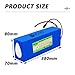 SSCYHT 72V Lithium Battery 72V 20Ah 15Ah 30Ah 35Ah 15Ah Lithium-ion Battery 72V Replacement Battery 72V Li-ion Battery for 250W - 2200W Motors with Charger and BMS,72v12ah t Plug