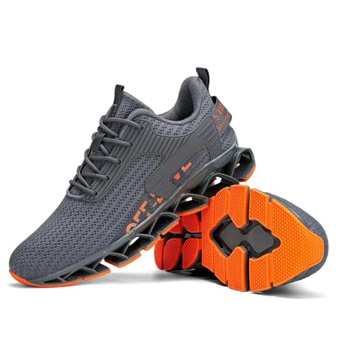 Image of Vooncosir Men's Fashion Sneakers Breathable Mesh Running Shoes Blade Non Slip Soft Sole Casual Athletic Walking Shoes