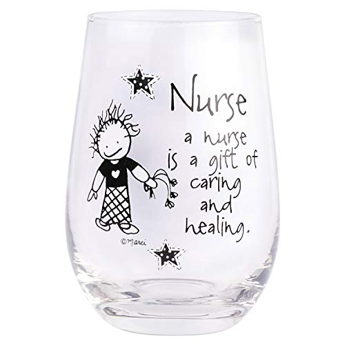 Enesco Children of The Inner Light Nurse Caring and Healing Verre à vin sans pied Transparent 425 ml