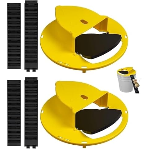 Mice Mouse Trap Bucket Flip Lid,Mouse Trap Bucket Indoor Outdoor,Humane Mouse Trap,Mouse Trap Bucket Lid Auto Reset | 5 Gallon Bucket Compatible | Mouse Trap Bucket Lid (2 Pack) a Cover