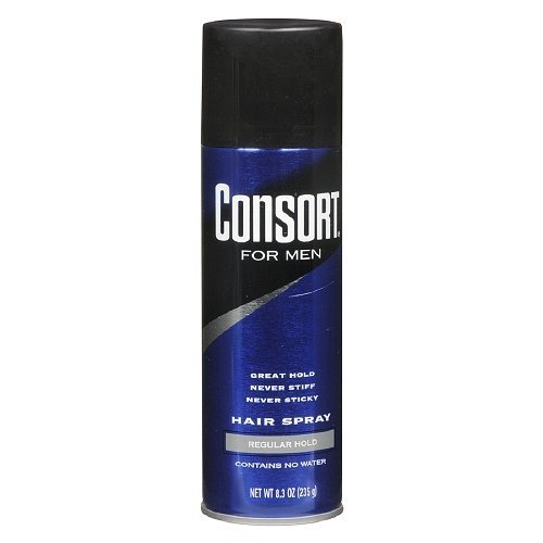 Consort For Men Hairspray Regular Hold, Aerosol - 8.3 oz, 3 Pack by Consort