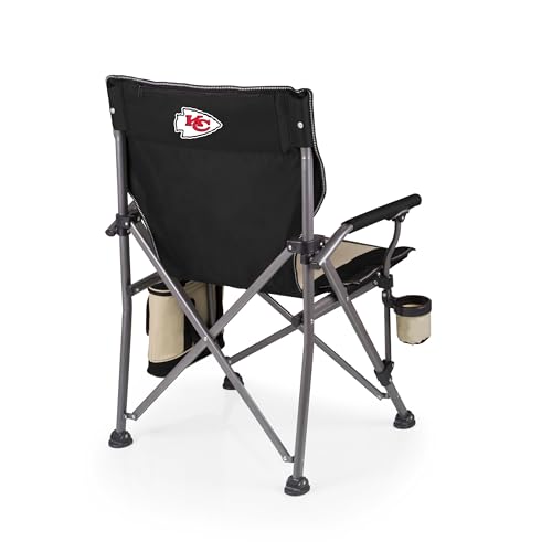 Image of Picnic TIME NFL Unisex-Adult NFL Outlander Folding Camping Chair with Cooler, Heavy Duty Beach Chair
