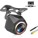 バックカメラ 車 リアカメラ【1080P ４つ信号モード切替・4ピンコネクタ・12-24V対応 2026新モデル】 AHD/CVBS両対応170°超広角 300万画素 暗視機能付き 最小照度0.01 lux 車載カメラ RCA接続 IP68K防水防塵 正像・鏡像切替可能 ガイドライ表示・非表示切替 取り付け簡単 日本語取扱説明書 (新モデル・４つ信号モード) image