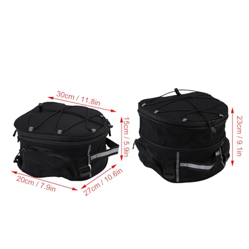 Asixxsix Alforja para Motocicleta, Bolsa Trasera con Cubierta Impermeable y Bandas Reflectivas para R1200GS LC Adventure miniatura 5