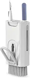 Kit Escova de Limpeza 8 em 1 – Para Teclado, Fone de Ouvido, Tela, Notebook, Celular, Spray e Removedor, Premium