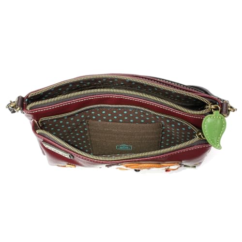 Image of CHALA RFID Protected Vegan Leather Deluxe Crossbody Bag with Adjustable Straps