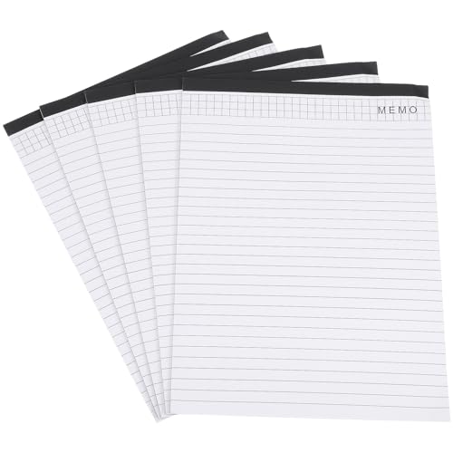 EXQUIMEUBLE 5個 便箋メモパッド 冊 書きやすい切り離せる手帳プ 罫線入り紙面付き 事務用プランニングノート ポータブル会議記録用