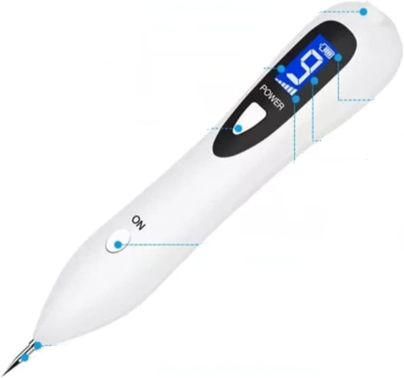 Dealsure LCD Display Wart Removal Pen | Portable Care Equipment | Mole & Blemish Skin Tag Remover Tool | Painless Spot, Tattoo, Wart & Speckle Remover Pen | Multicolor