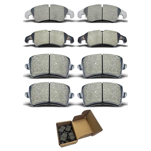 Image of Brake Pads Kits fit For Audi A4, A4 allroad, A4 Quattro, A5, A5 Quattro, allroad, Q5, S4, S5 D1322 D1386 8pcs Front Rear Ceramic Brake Pads CCTECHMASS