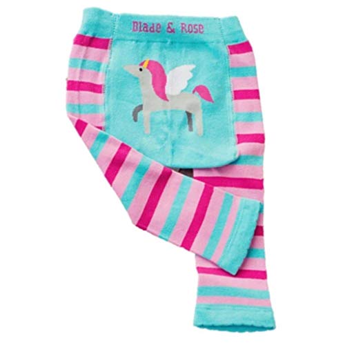 Blade and Rose, leggings da bambina con motivo unicorno Pink/Blue 0 - 6 Mesi