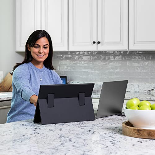 Sidetrak Solo 17.3” Touchscreen Portable Monitor For Laptop | Freestanding Full Hd Led Usb Laptop Dual Screen With Cover | Compatible With Pc & Chrome | Powered By Usb-C Or Hdmi #TOP3
