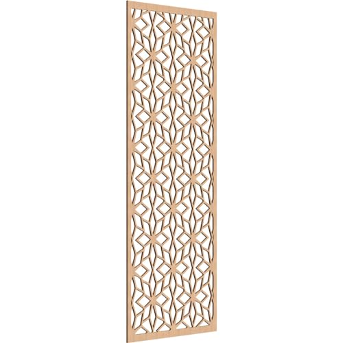 Image of Lake Decorative Pierced Fretwork Wood Wall Panels, 29 3 /8 inchW x 74 3 /8 inchH x 1 /4 inchT, Hickory
