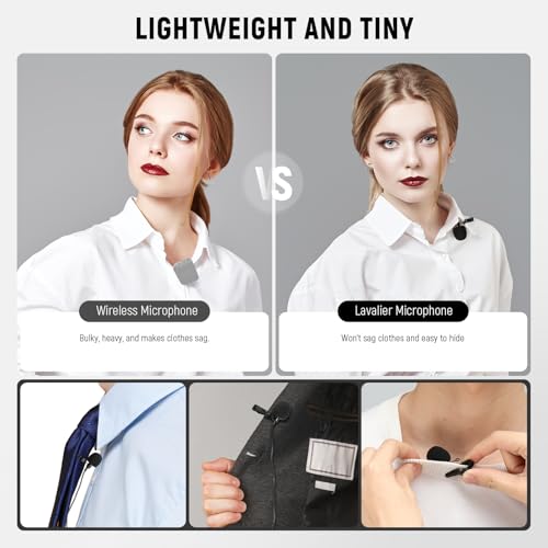 Mini Microphones Lavalier USB C NEEWER Pack de 2 pour iPhone 15 16 et Android avec Câble 2m - 7
