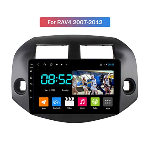Android 9.1 8 Core Navigationsgerät für Auto Toyota Rav4 2007-2012, Car Radio mit CarPlay/DSP/Rückfahrkamera, unterstützt