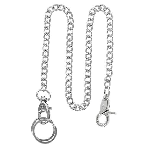 UKCOCO 2 Stück Taschenuhr Metallkette Herren Taschenuhren Schlüsselanhänger Für Herren Herren Weste Deckenhaken Heavy Duty Schlüsselclip Schlüsselanhänger Herren Kleidung Accessoire