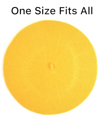 Image of Parquet Solid Color French Beret Hat. Classic French, Casual and Chic Lightweight Cap for Women