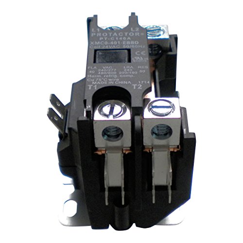 1 Pole 40 AMP Heavy Duty AC Contactor Replaces Virtually All Residential 1 Pole Models