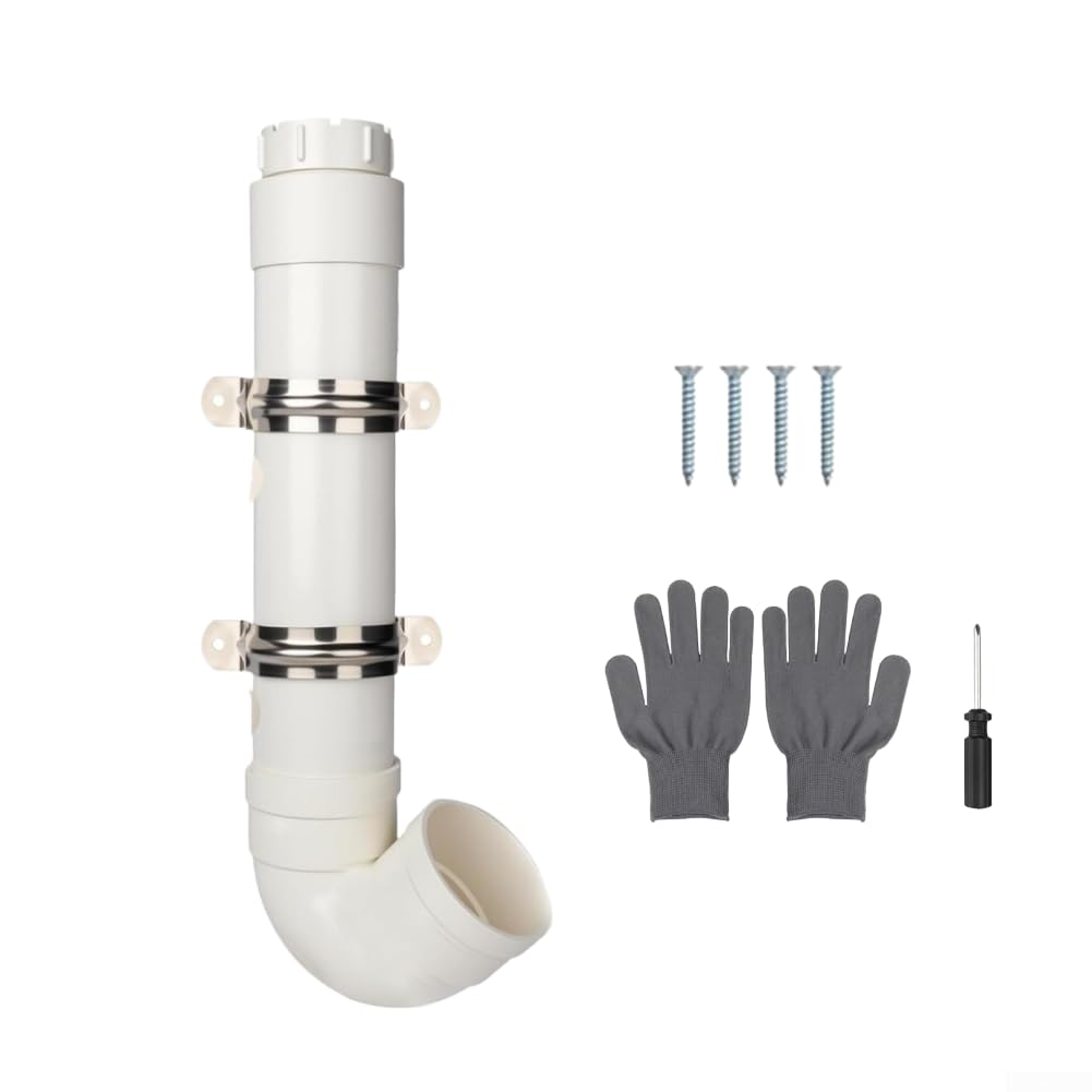 Comedero automático para pollos, resistente a la intemperie, sistema de tuberías de plástico resistente para patos, 49 cm (3 juegos)