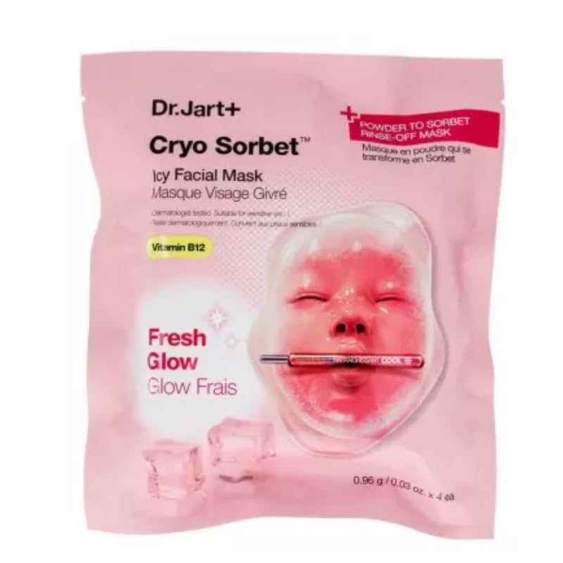 Dr.Jart+ Cryo Sorbet Icy Face Mask 4 Pack to Visibly Depuff | Korean Skin Care