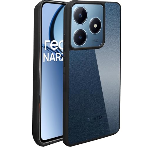 Image of A rtistque Hard Clear Back Cover Case for Realme C63 / Realme Narzo N63 | Shockproof TPU | Acrylic Armor | Stylish Protective Design - Transparent