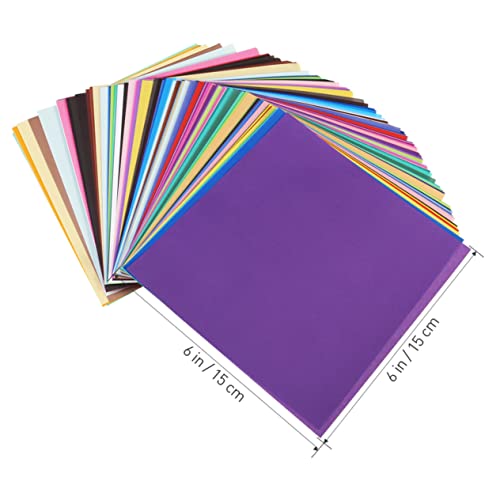 EXCEART 50 Folhas De Papel Colorido Para Artes E Ofícios Para Papel De Origami Para Papel De Artesan