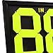 Colaxi Portable Football Soccer Manual Substitution Board Card Two Digit Reversible Numbers Double Sided Display Fluorescent Display Easily Operate