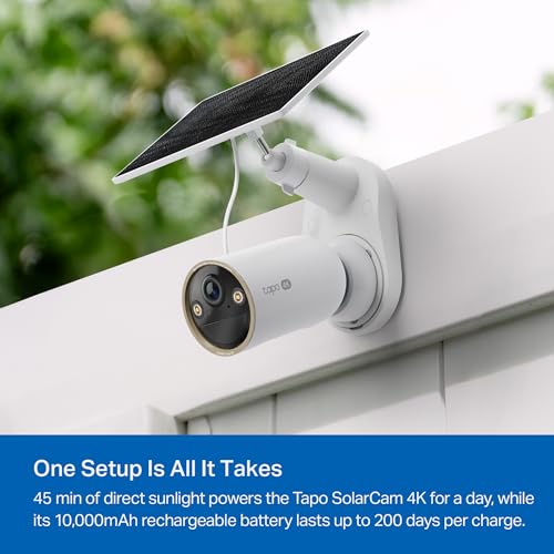 Image of Tapo MagCam 4K Outdoor Wireless Security Camera - Battery Power with Solar Charging, Magnetic Mount, Person /Vehicle Detection, Subscription-Free Local or Optional Cloud, Works with Alexa, C460 KIT