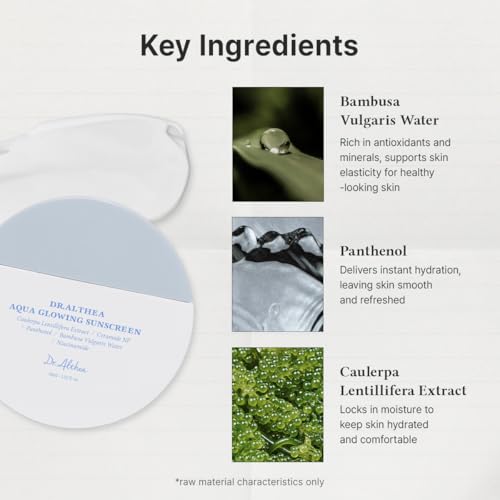 Image of Dr. Althea Aqua Glowing Sunscreen | SPF 50+ PA++++ | Lightweight Hydrating Sunscreen | Non-Greasy, No White Cast | Korean Vegan Skincare | 45ml