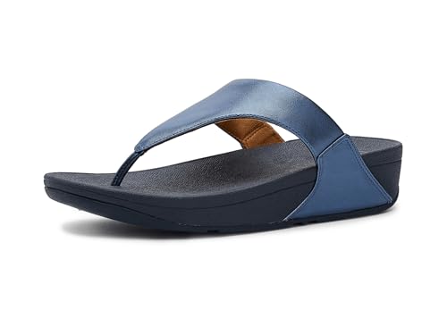 Image of FitFlop Womens Lulu Leather Toe Post Sandals