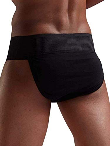 Image of JUST RIDER Gym Cotton Hernia Supporter with Cup Pocket Athletic Fit Brief Multi Sports Underwear Outdoor Inner and Wear Medical Supporter (Pack of 1