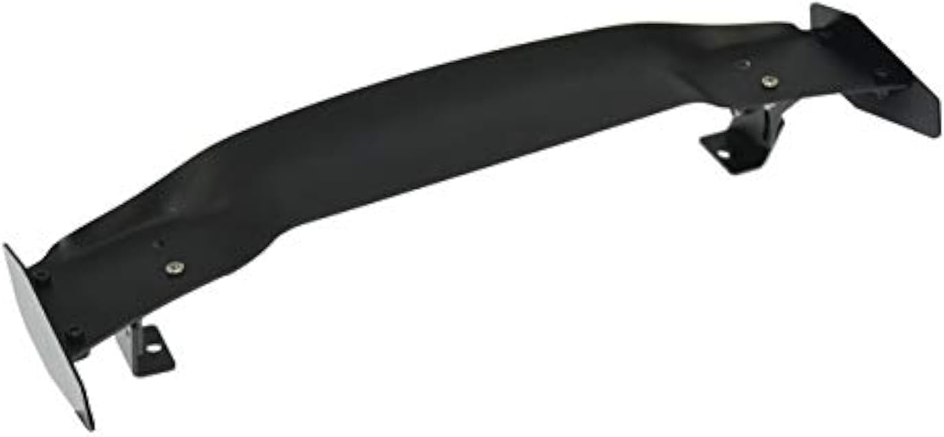 Aluminium Alloy 1:10 RC Car Wing Set Rear Spoiler Wing Tail Wing for 1/10 RC On-Road Car Vehicles Toy Parts(Black)