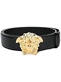 versace medusa kette mit tag VERSACE Versace Luxury Fashion Herren DCU4140DGOVVD41OH Schwarz Gürtel  Jahreszeit Permanent