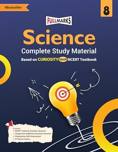 Image of Full Marks Science Curiosity Class 8 Complete Study Material - for CBSE 2026 Exams | New Edition as per NCERT Textbooks | Quick Revision Summaries, Solved Q&A, PYQs, CBQs, Sample Papers
