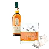  Lagavulin Whiskey 16 años 700ml 43% Alcohol - Botella de Whisky y Vaso Grabado - Juego de 2 Piezas