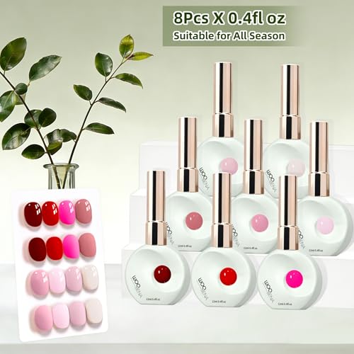 Set de 8 esmaltes de gel para uñas miniatura 2