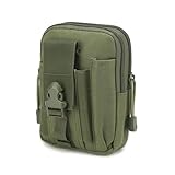 Facile da trasportare: 17,2 x 11,2 x 5,1 cm (lunghezza x larghezza x altezza), un sacco di stanze: ① 1 tasca per cellulare che è adatta per cellulare da 6 pollici con fascia elastica e fibbia per proteggere i cellulari dalle cadute. ② 1 astuccio per penne per un facile accesso. ③ 2 scomparti con cerniera per Samsung Galaxy, iPhone Plus, ecc. entro 6 pollici dalla mano, con una custodia Otterbox in uno di essi che ha uno strato di nylon.