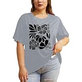 Col rond classique et manches courtes avec motif imprimé unique pour une expression personnelle