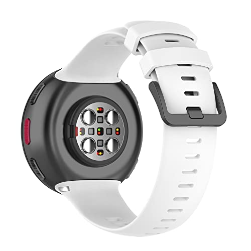 Band Compatible With Polar Vantage V2, Soft Adjustable Silicone Replacement Wrist Band For Polar Vantage V2 Smart Watch (White) #TOP1