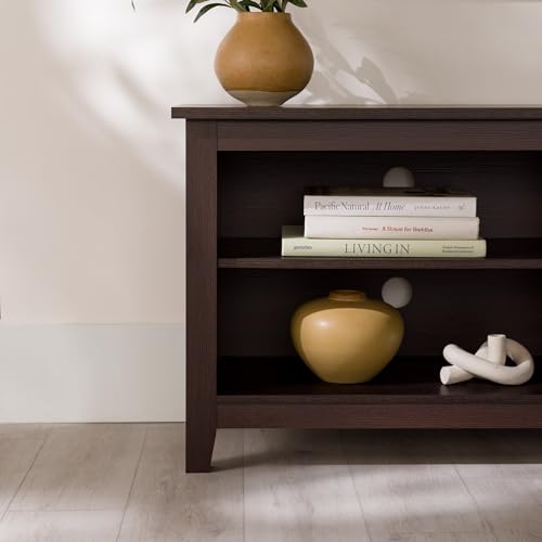 Walker Edison AZ58CSPES Wren Classic Tv Console Entertainment Media Stand With Storage For Televisions Up To 65 Inches, 58 Inch, Espresso thumb #4