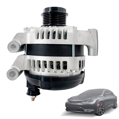 Image of 4210000820 Alternator 12V Compatible with 14-22 Jeep 2015-2017 Chrysler 200 | Cherokee KL 160A 6-Groove Pulley Clockwise Replace 4210000821