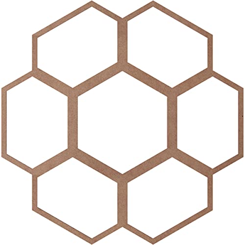 Image of Ekena Millwork 38 inchOD x 13 3 /8 inchID x 3 /8 inchT Florin Wood Fretwork Pierced Ceiling Medallion, Wood (Paint Grade)