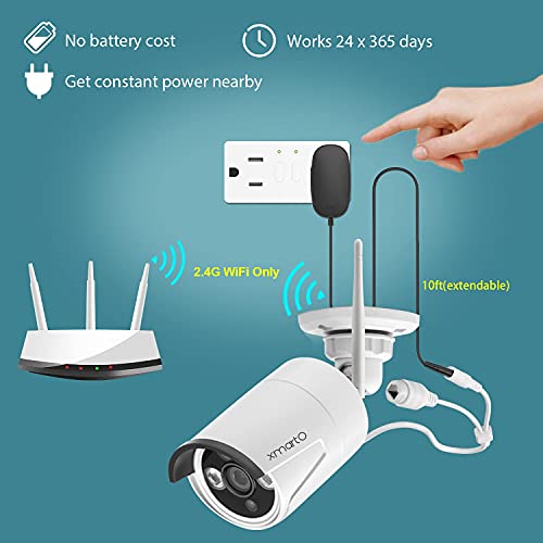 Xmarto Wb2024-W 2K 3Mp Super Hd Wifi Home Security Camera With Built-In Microphone (Add-On Camera With 3.6Mm Lens，Pack Of 2, Requires 5Mp Nvr To Work) #TOP5