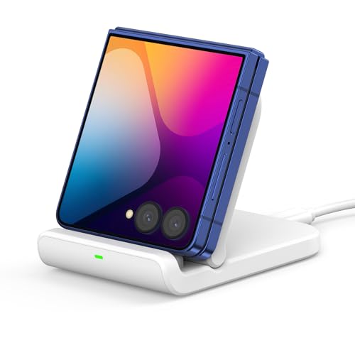 Chargeur Induction pour Samsung Galaxy Z Flip 7, Chargeur sans Fil pour Galaxy Z Flip 7 FE/6/5/4/3, Motorola Razr 60/50/40/Ultra, SwanScout 501S (Pliable)...